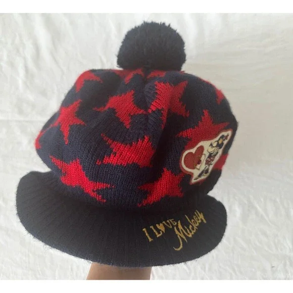Tokyo Japan Disney Mickey Mouse Bobble Beanie Snow Heavy Hat 58cm Tokyo Japan Disney Mickey Mouse Bobble Beanie Snow Heavy Hat  main image 3